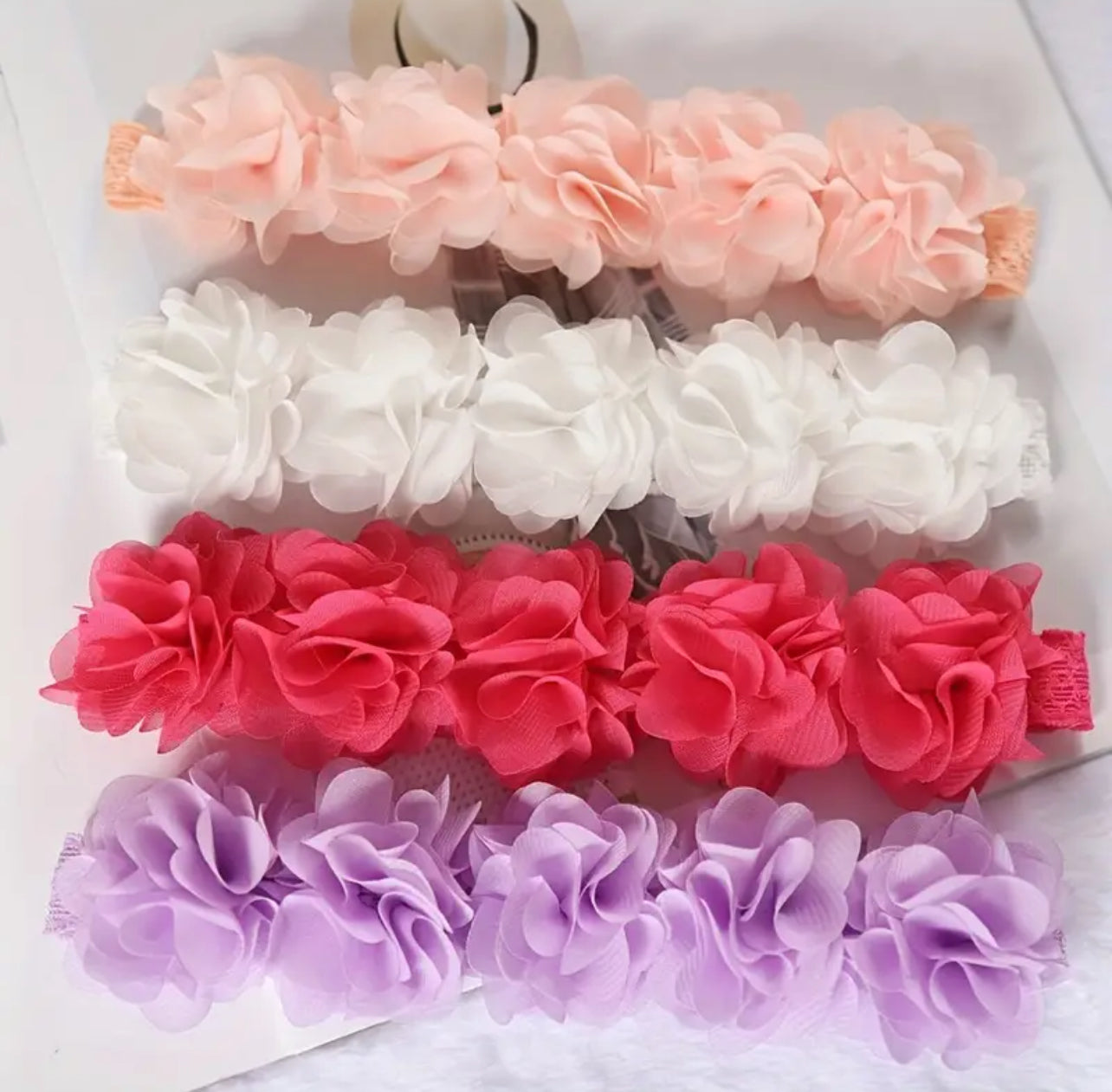 Adorable Pink Flower Headband